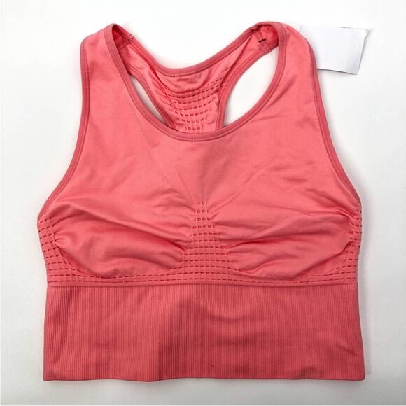 Sweaty Betty Stamina Longline Racerback Sports Bra in Pink Blush NEW Size 0-2 XS - Picture 1 of 8